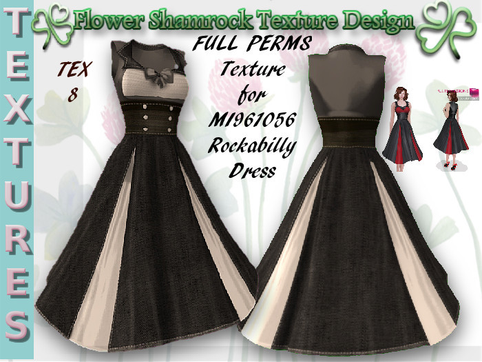 Full Perm Texture For MI961056 ROCKABILLY DRESS TEX 8