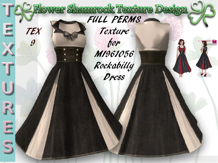 Full Perm Texture For MI961056 ROCKABILLY DRESS TEX 9