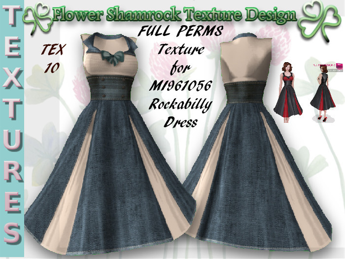 Full Perm Texture For MI961056 ROCKABILLY DRESS TEX 10