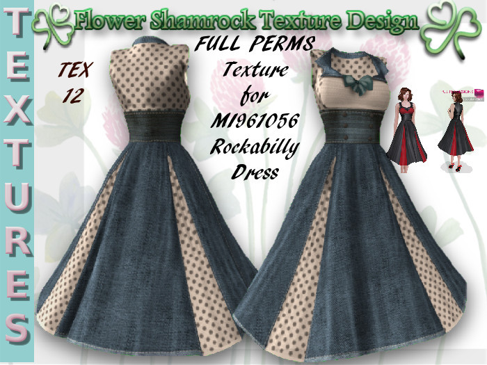 Full Perm Texture For MI961056 ROCKABILLY DRESS TEX 12