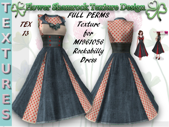 Full Perm Texture For MI961056 ROCKABILLY DRESS TEX 13