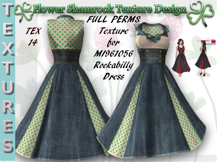 Full Perm Texture For MI961056 ROCKABILLY DRESS TEX 14
