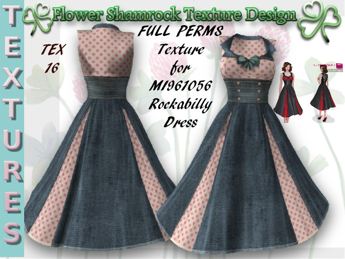 Full Perm Texture For MI961056 ROCKABILLY DRESS TEX 16