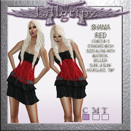 LILLGRIPZ SHANIA RED DRESS 