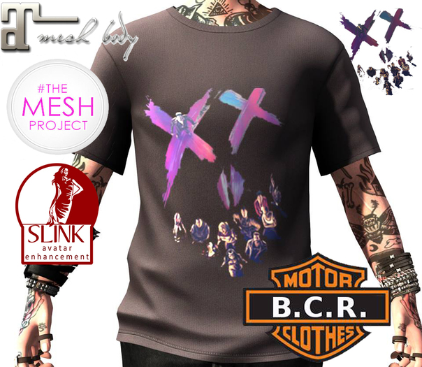 *B.C.R.* Suicide Squad Vintage T-Shirt Male