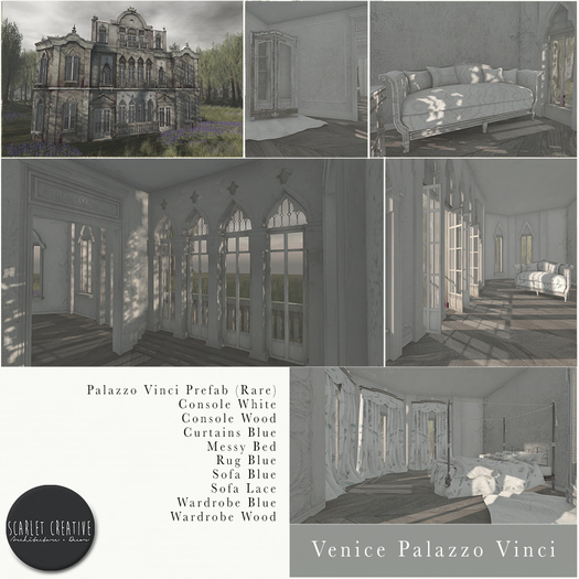 Scarlet Creative - The Arcade:  Venice Wardrobe Blue MT