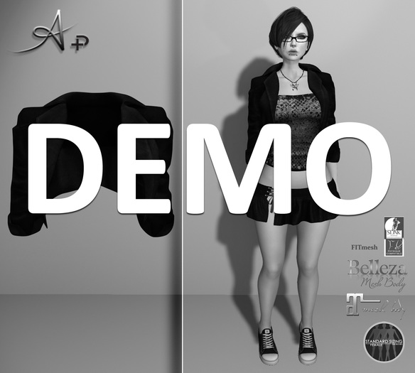 [demo] A+ Black Leather Jacket