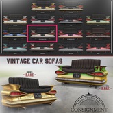 [Con.] Vintage Car Sofas - Champagne