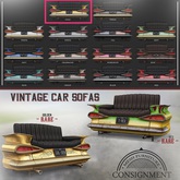 [Con.] Vintage Car Sofas - Gold