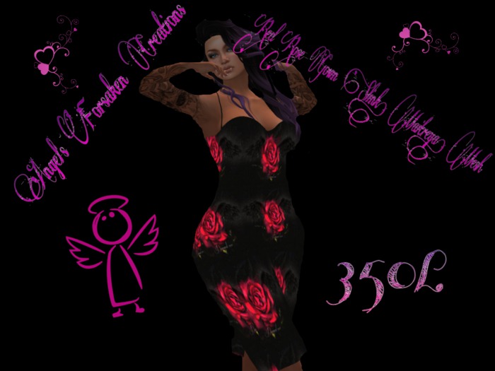 Red Rose Mini Dress Slink