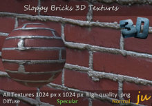 JU Sloppy Bricks 3D Textures Full Perm