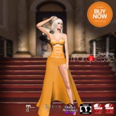 [Marquesse] Torn Gown Orange