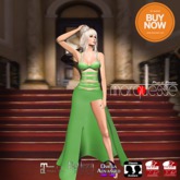 [Marquesse] Torn Gown Lime