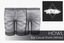 {Howl} - Ray Casual Shorts [White] WEAR