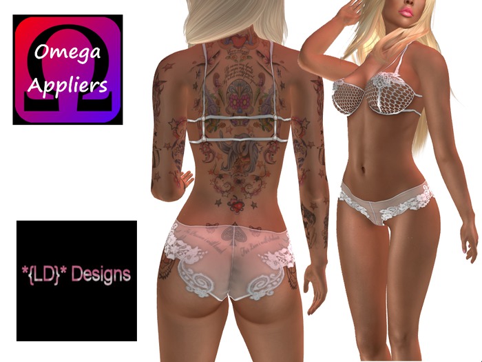 *{LD}* Lingerie Set - White