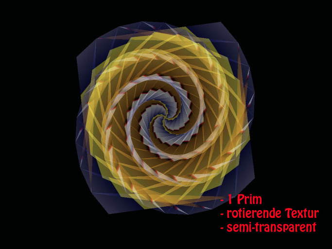 Rotating dancefloor overlay golden-blue (boxed)