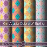 {L} Knit-Argyle-Colors of Spring