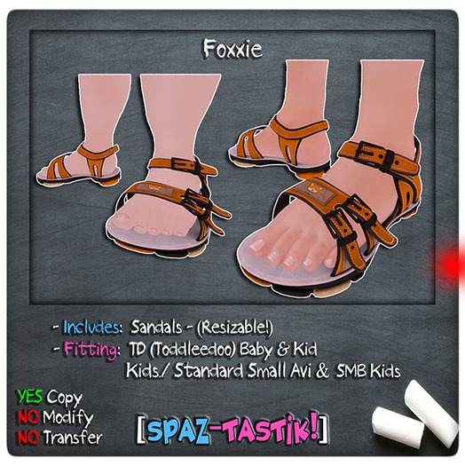 [Spaz] *KIDS SIZES* Sandals: Foxxie!