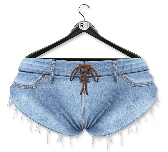 !Rebel Hope - Risky Mesh Shorts Light Blue