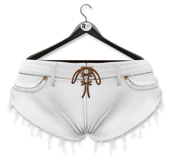 !Rebel Hope - Risky Mesh Shorts White