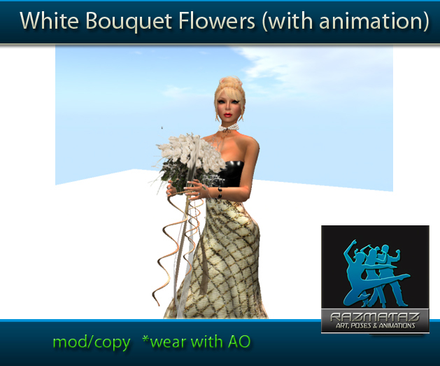 Razmataz White Bouquet (just wear with AO)