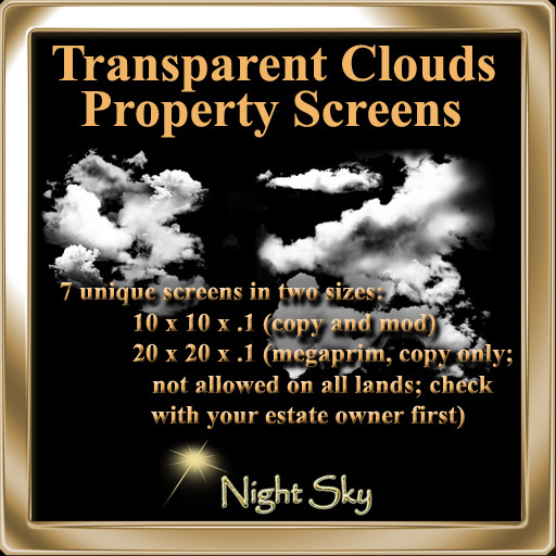 Clouds Property Screens *Night Sky*