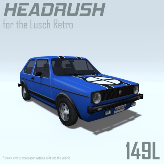 Headrush Livery for the Lusch Retro (Blue)