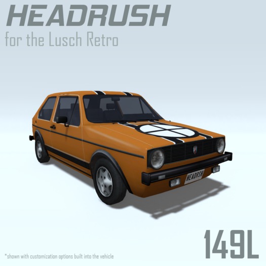 Headrush Livery for the Lusch Retro (Orange)