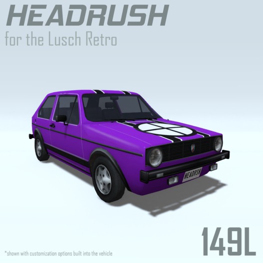 Headrush Livery for the Lusch Retro (Purple)