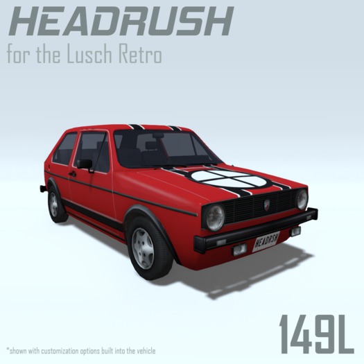Headrush Livery for the Lusch Retro (Red)