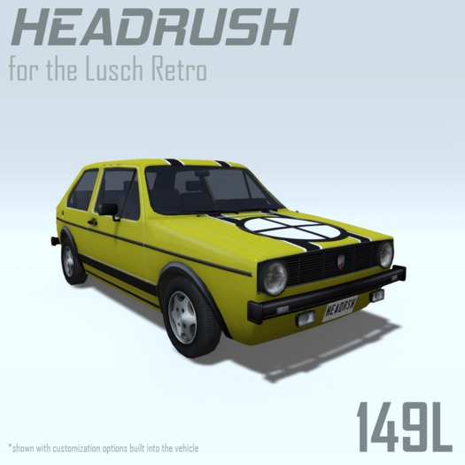 Headrush Livery for the Lusch Retro (Yellow)