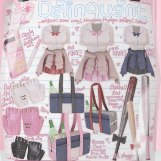 .tsg. Delinquent - BadGal Gloves Pink
