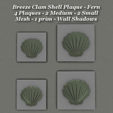 Breeze Clam Shell Plaque Fern Med & Sm