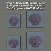 Breeze Clam Shell Plaque Lilac Med & Sm