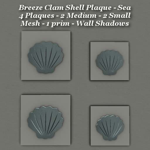 Breeze Clam Shell Plaque Sea Med & Sm