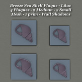 Breeze Sea Shell Plaque Lilac Med & Sm