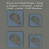 Breeze Sea Shell Plaque Sand Med & Sm