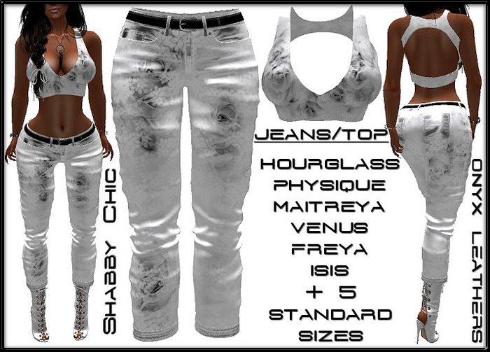 Shabby Jeans and Top - Multiple sizes