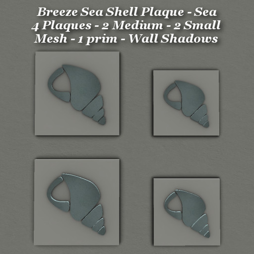Breeze Sea Shell Plaque Sea Med & Sm
