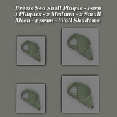 Breeze Sea Shell Plaque Fern Med & Sm