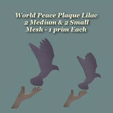 World Peace Wall Plaque Lilac MS