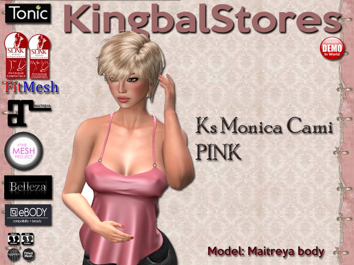 75 KS MONICA CAMI PINK