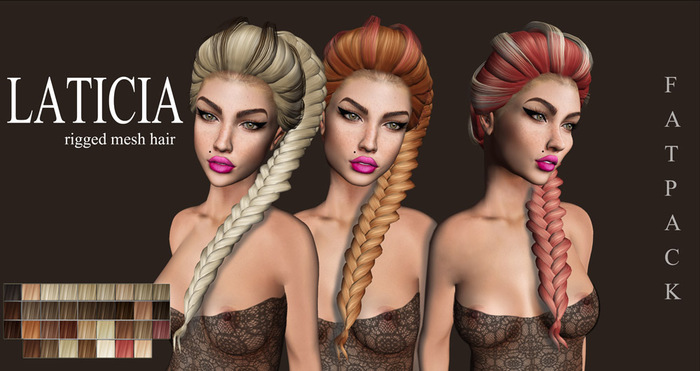 ::# MLT LATICIA MESH HAIR - FATPACK