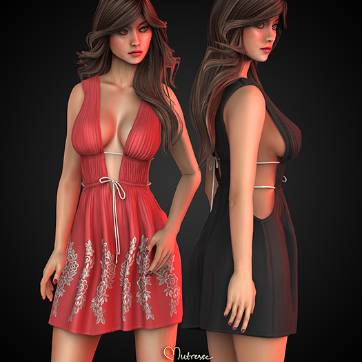 UPDATED Mutresse - Hana Dress - 18 Colors for Maitreya/Legacy/Belleza/Slink