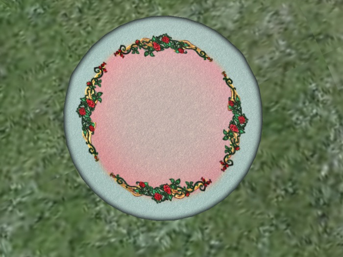 Gift-Seaweed Sonnet Storybook Roses Rug