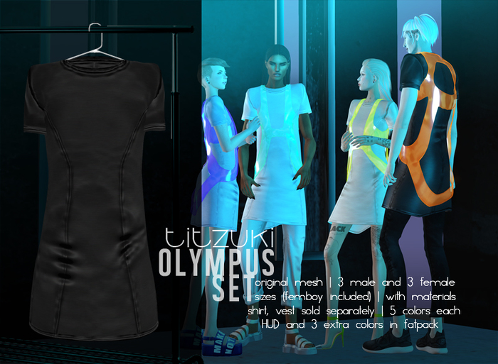 titzuki : olympus tee black / female / femboy / male