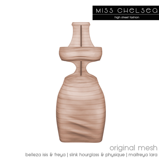 .miss chelsea. Dash Dress Nude CLEARANCE