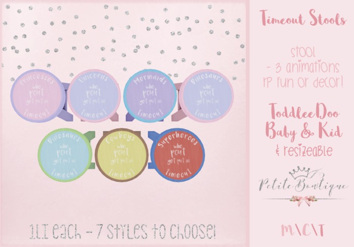 {Petite Bowtique} Princess Timeout Stool