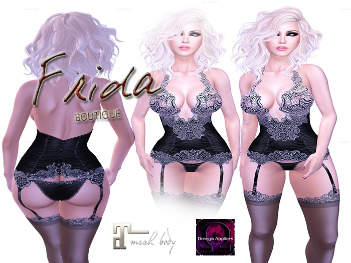 """""LINGERIE  BLACK  PUTILLA """