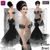 ::DBL:: Crown Jewel Gown ~ Obsidian